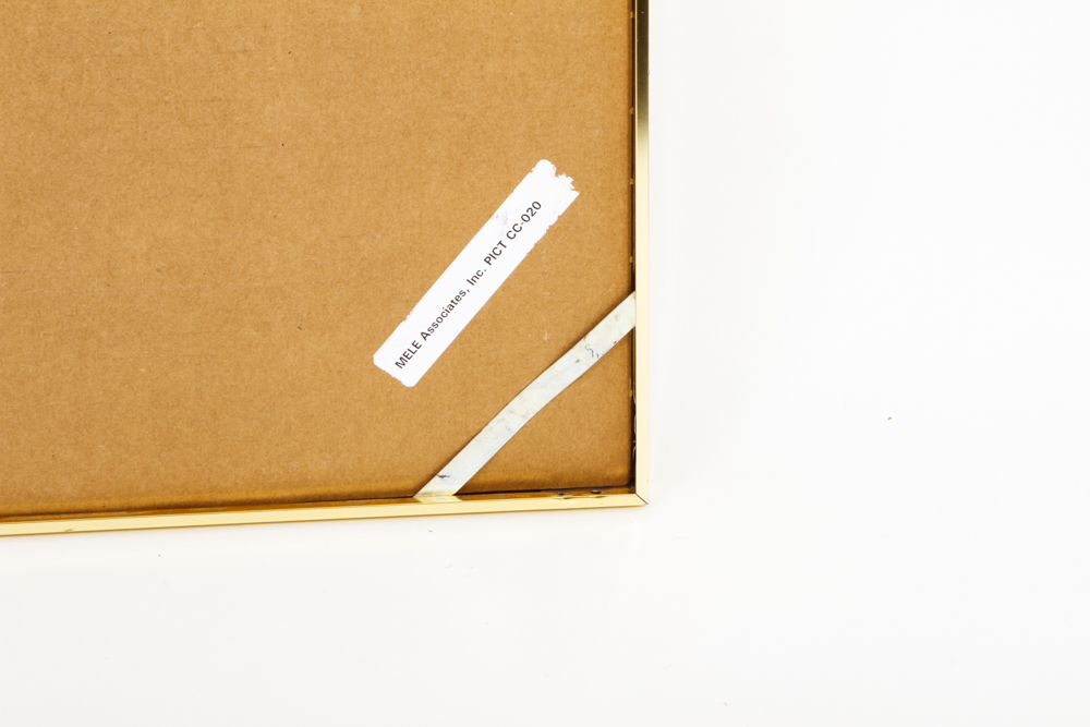 Abstract Offset Lithograph with Gold Leaf Embellishments EBTH